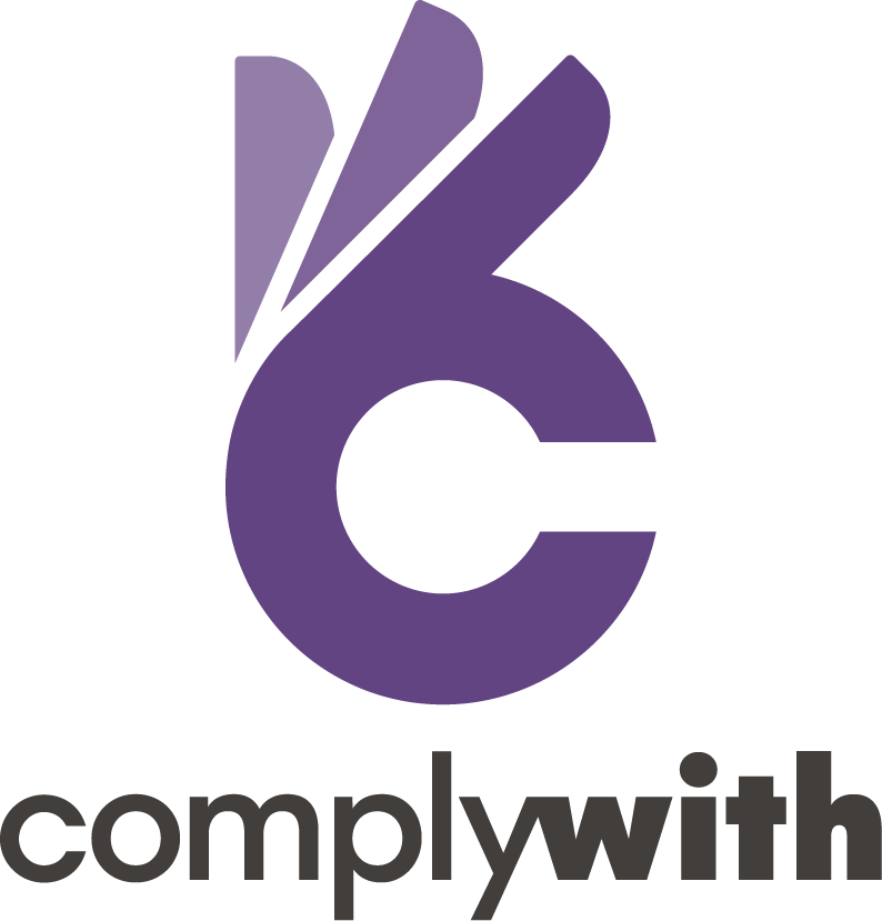 ComplyWith logo vertical centred